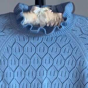 Boden Sky Blue Crew Neck Sweater